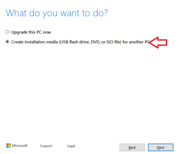 Installation Media for Another PC