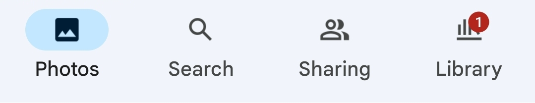 Library in Google Photos