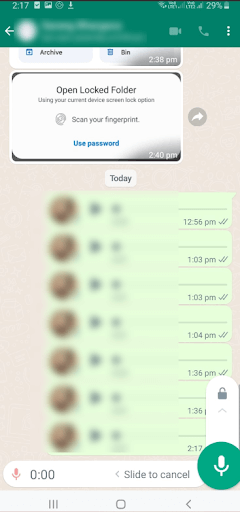 Locked folder