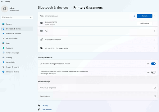 Printer and scanner