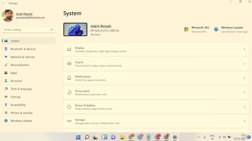 System sound