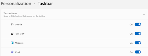 Taskbar