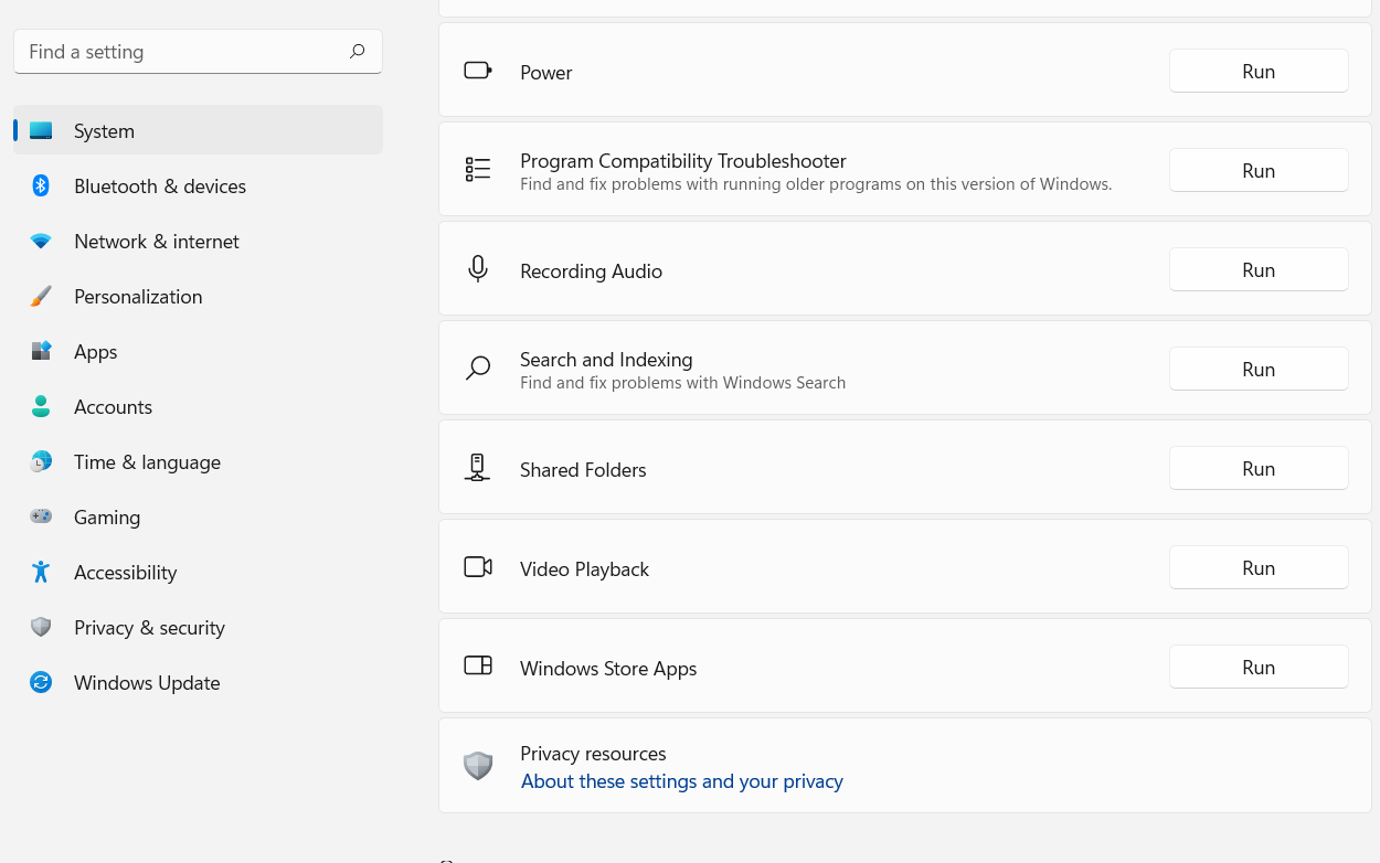 Windows Store app Setting