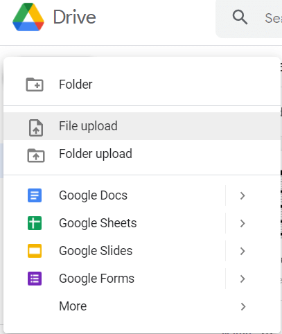 Drive File Uploaded
