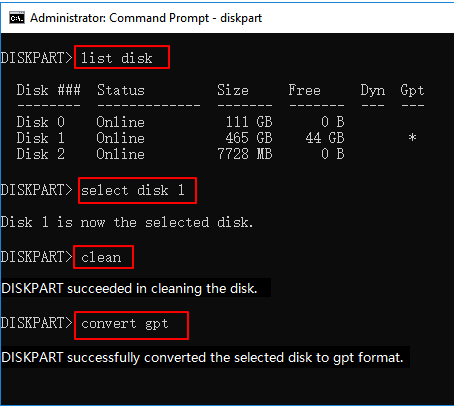 MBR disk
