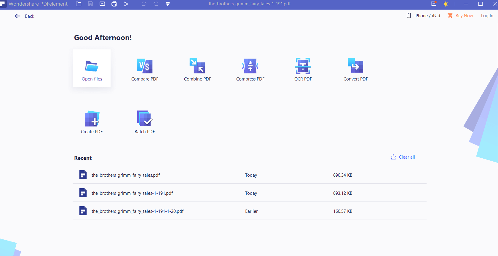 Open PDF Files
