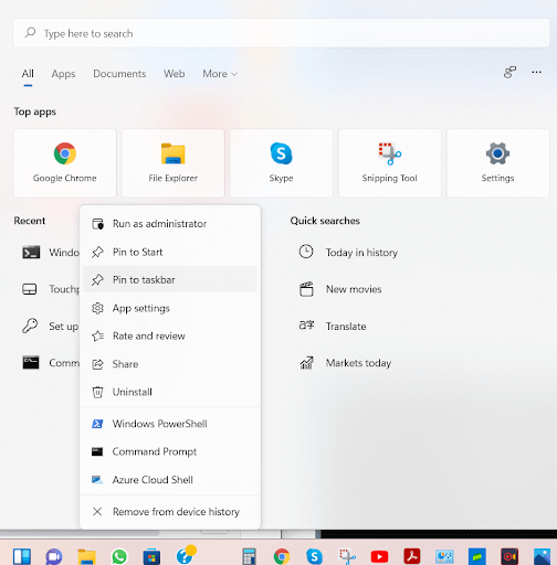 Pin it to the Taskbar