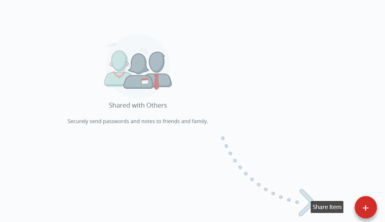 Share item on lastpass