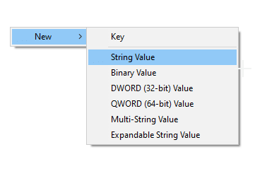 New String Value