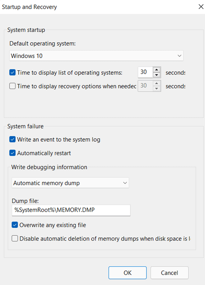 Startup and Recovery