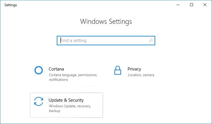 WINDOWS SETTING