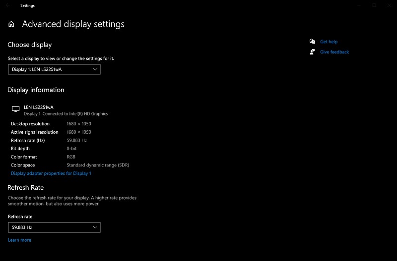 advanced setting