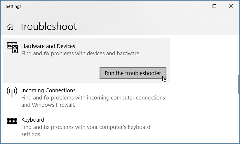 troubleshoot