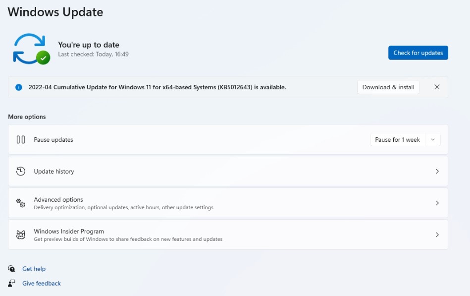 windows update