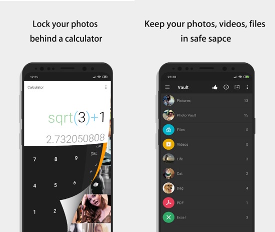 Calculator - photo vault
