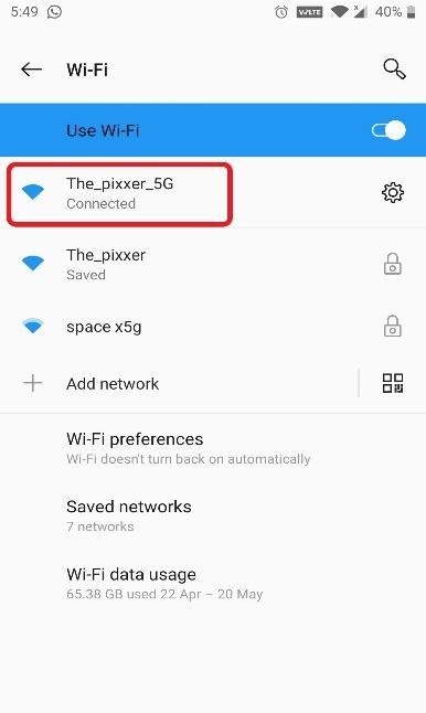 wifi option