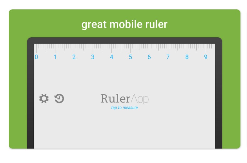 Ruler App - Measure Lengths in Inches + Centimeters