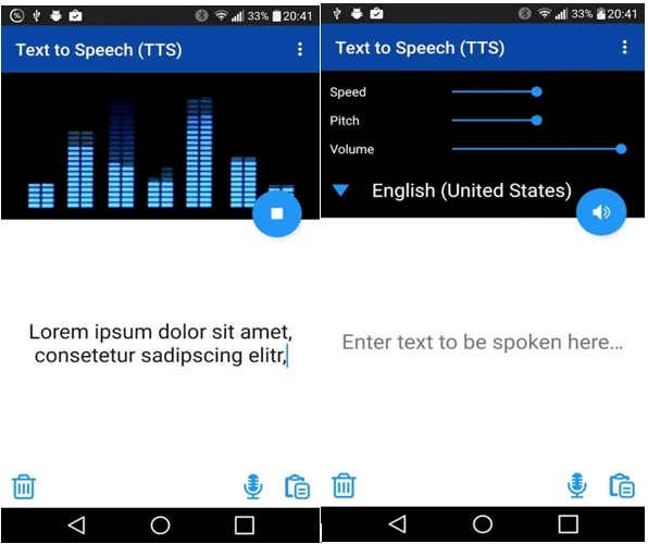 Text to Speech (TTS)