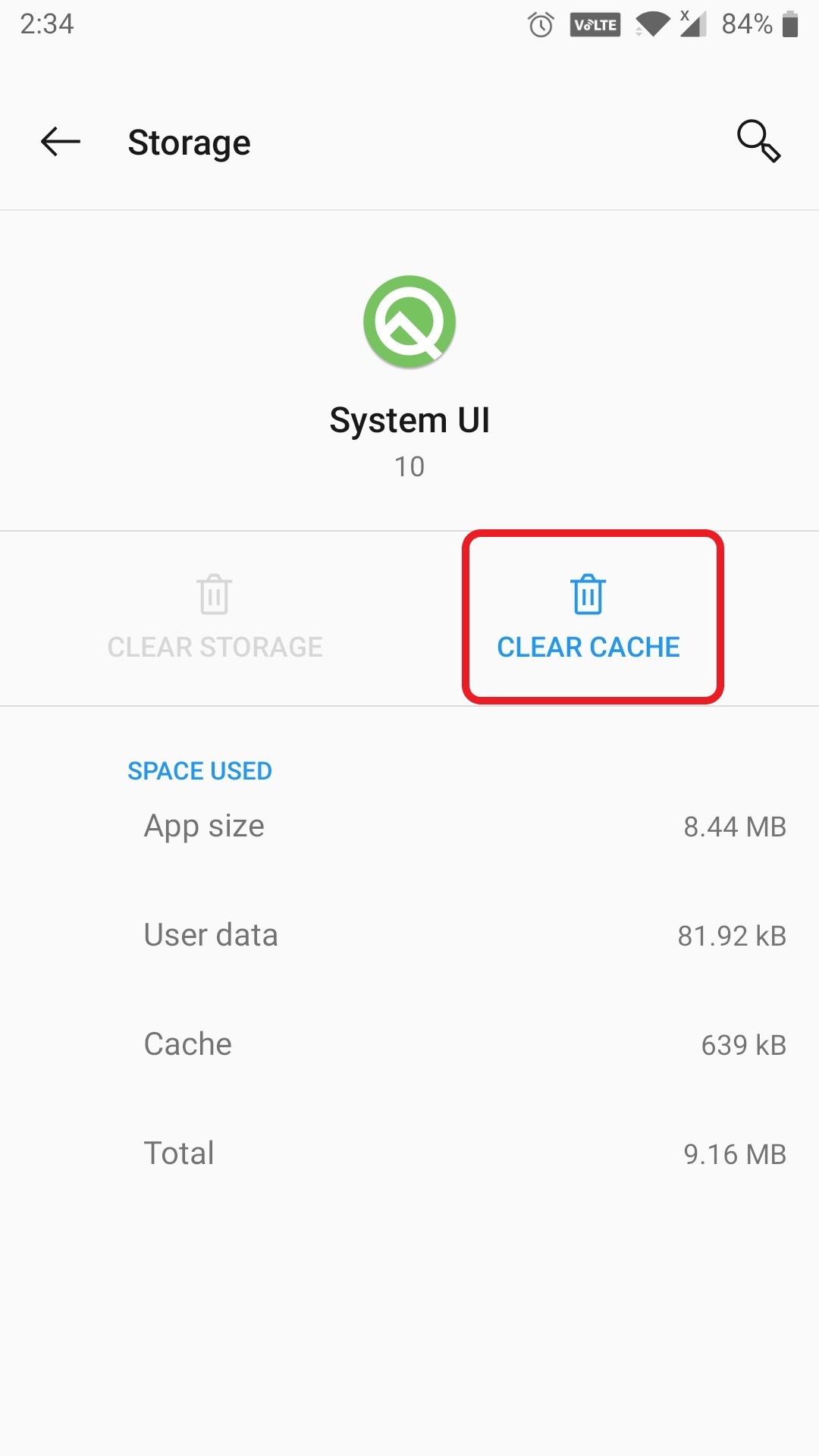 Clear Cache
