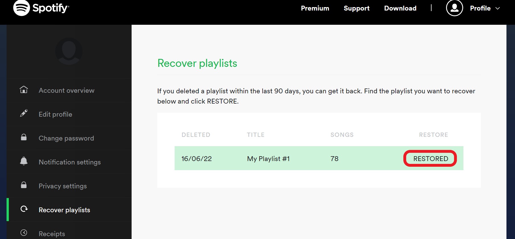 recovered easily
