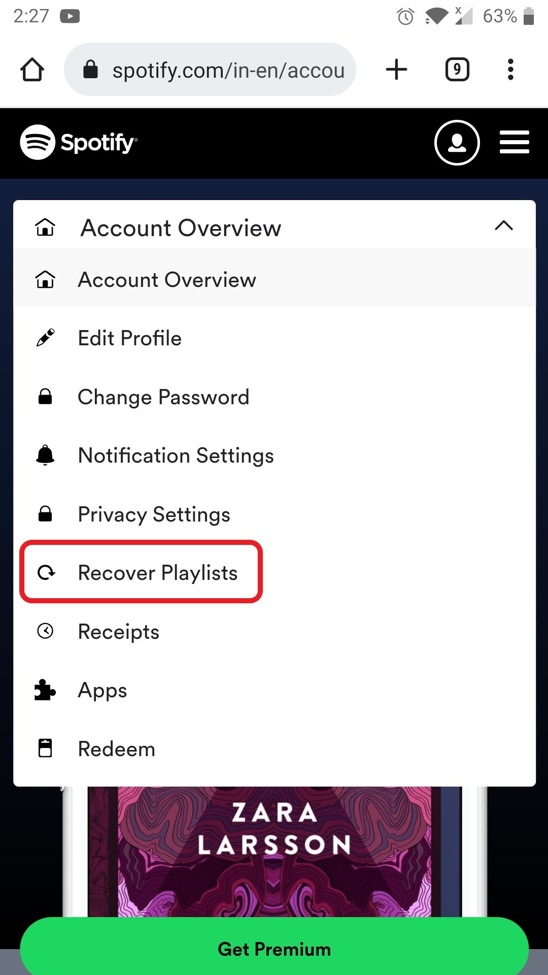 recovered playlist