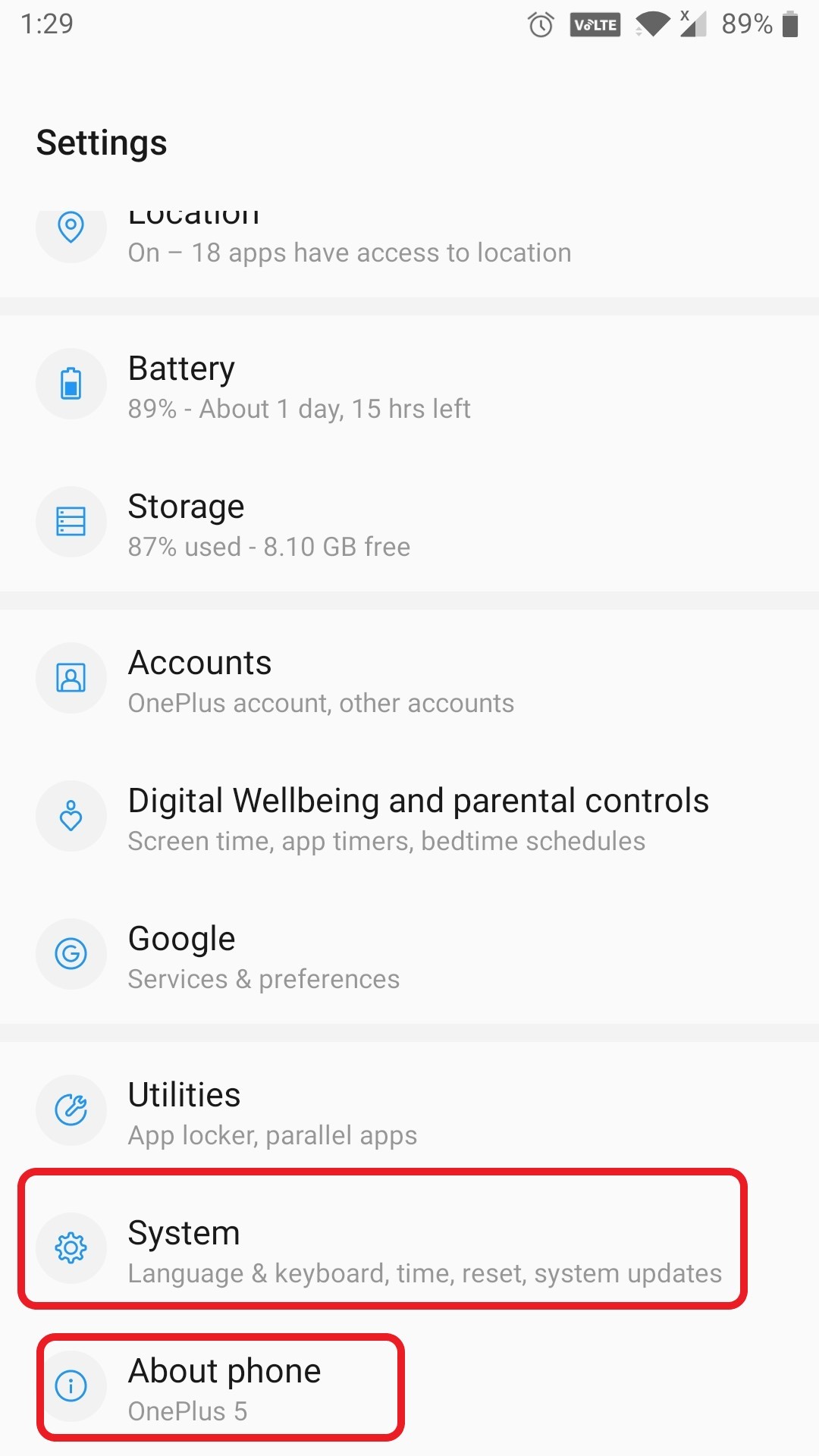 Update your Android device