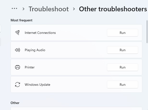 troubleshoot
