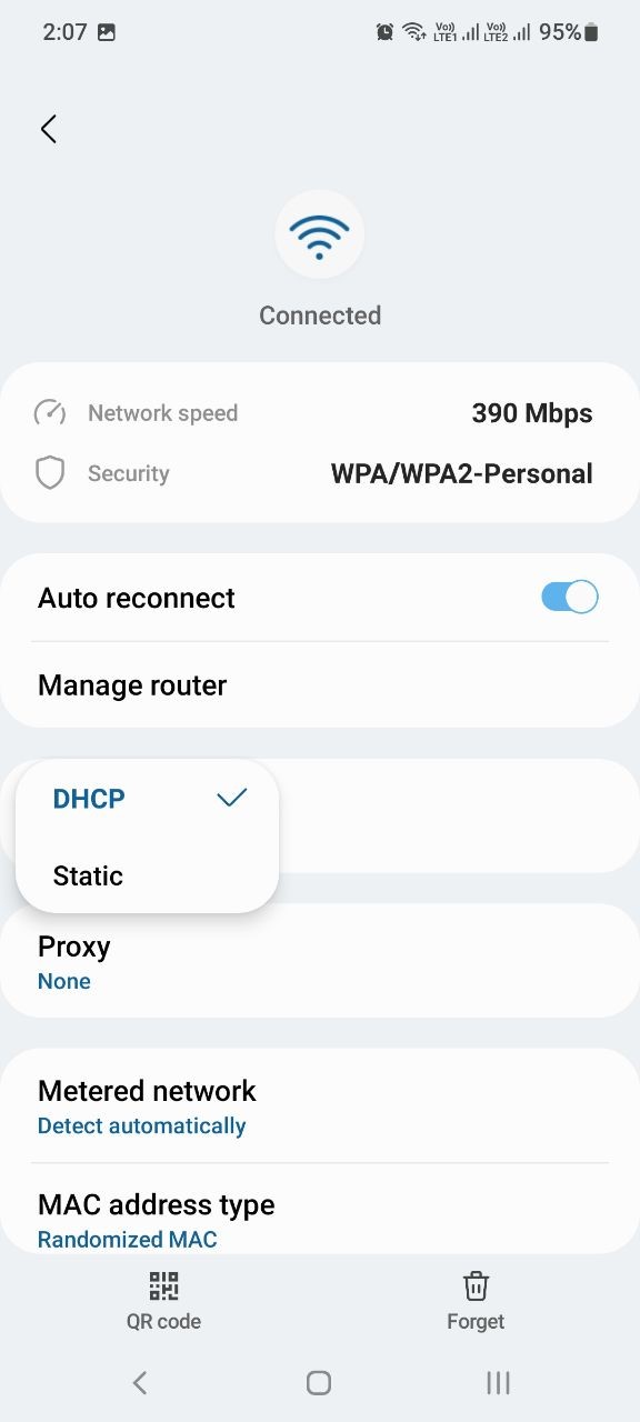 wifi dhcp