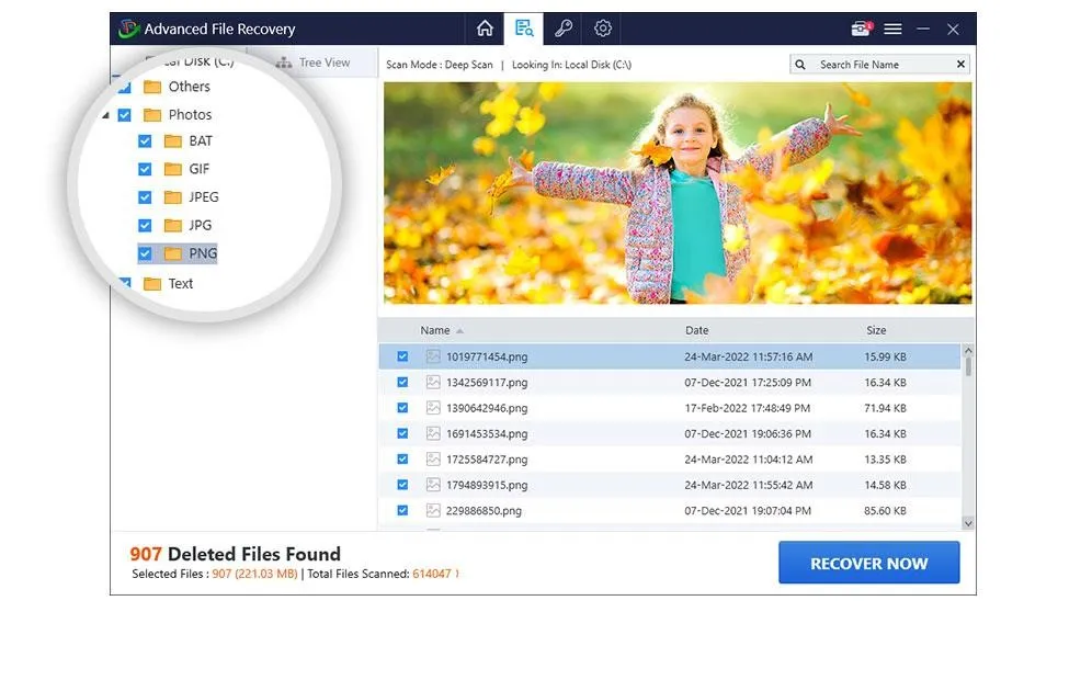 select folder