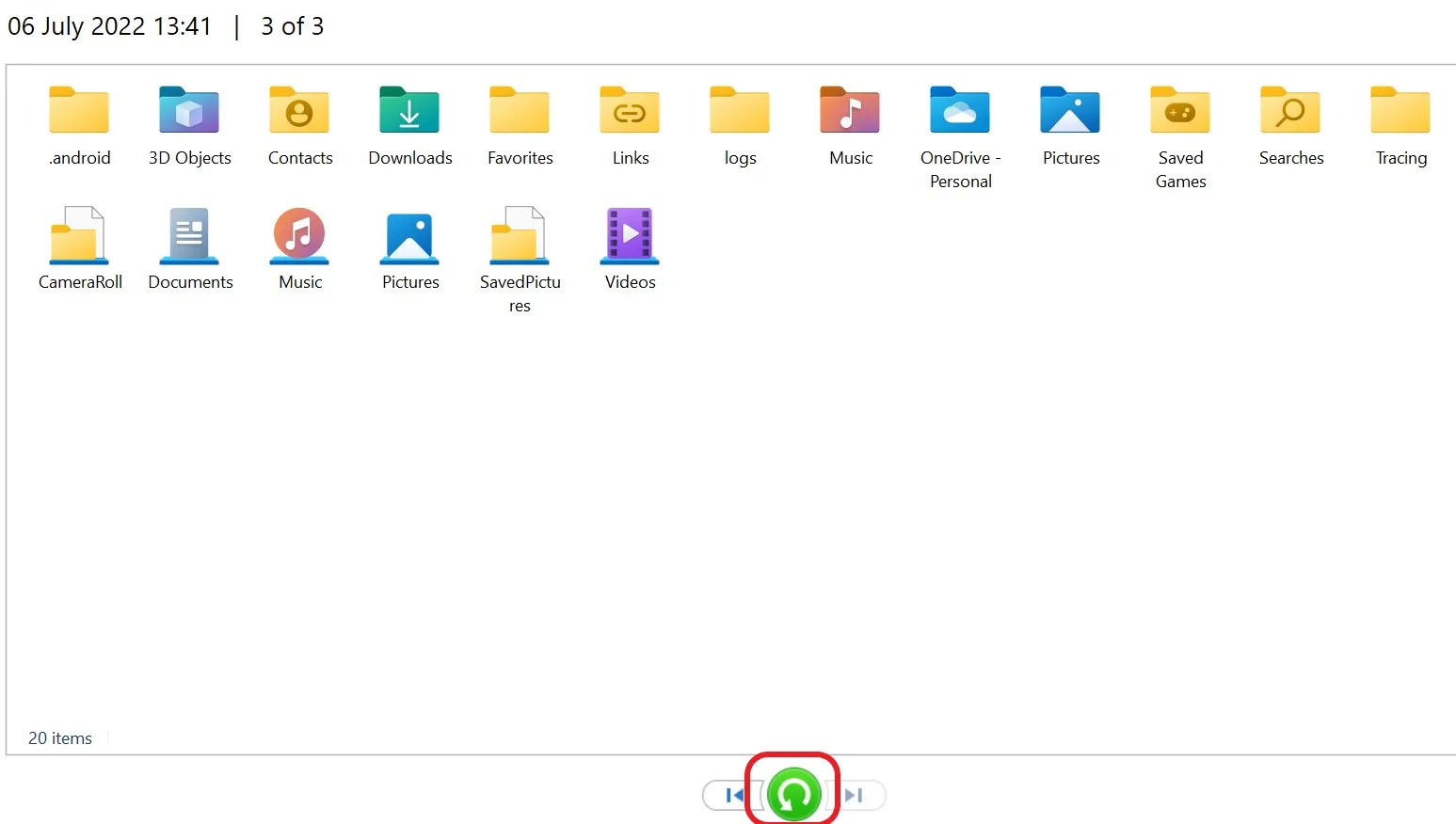 choose folder