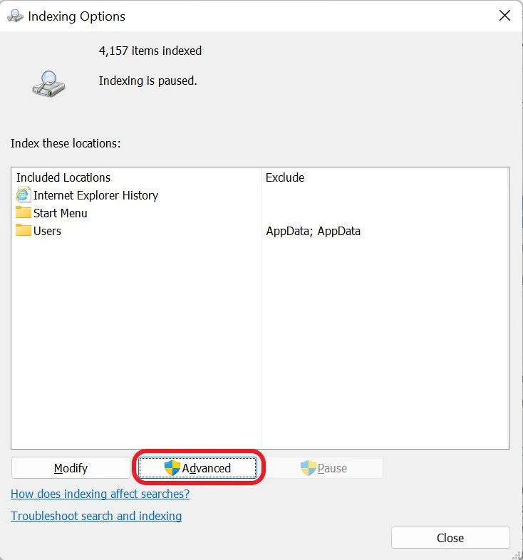 indexing-exclude