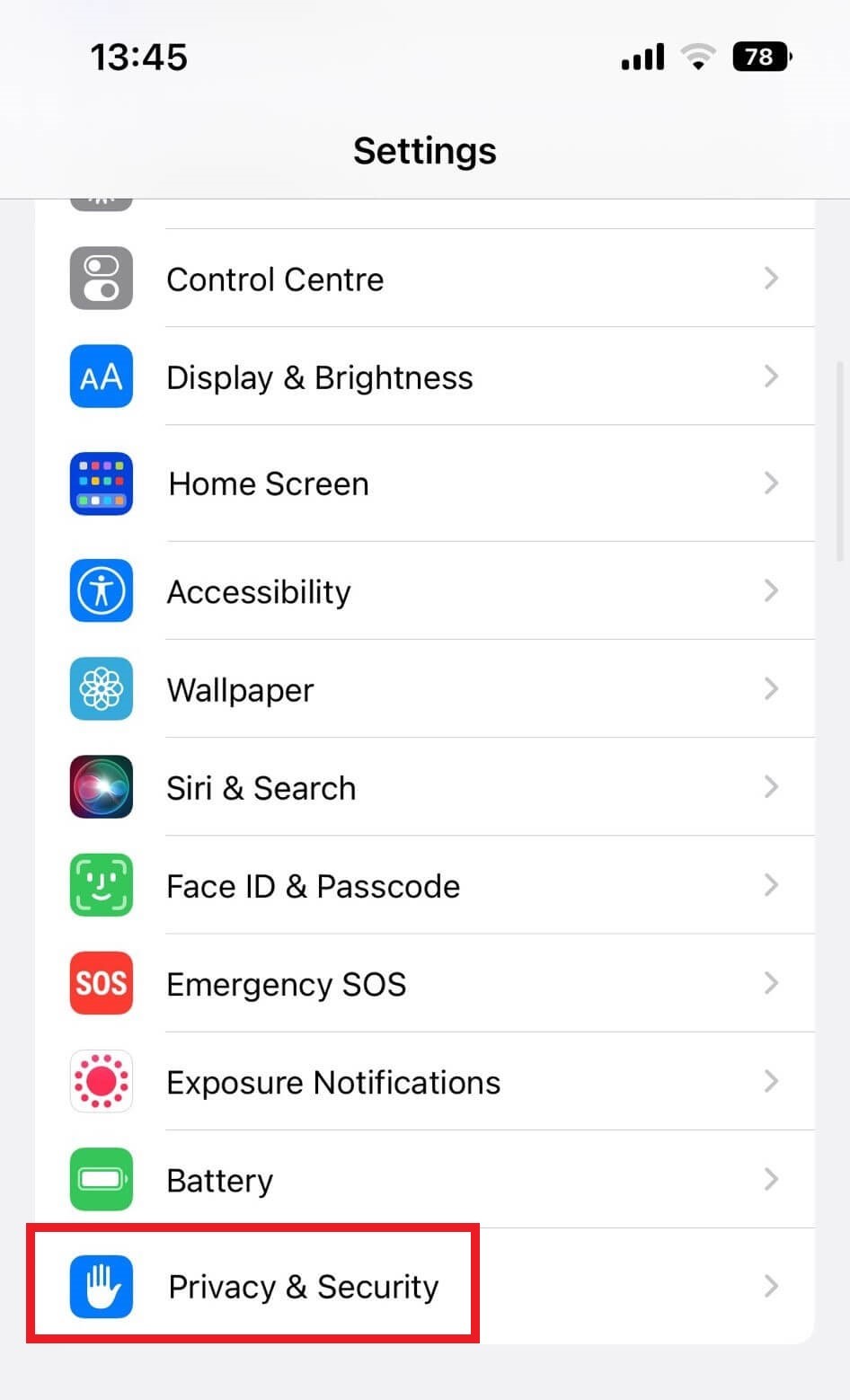iphone privacy setting