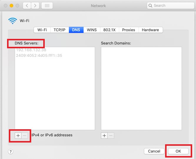 Alter The DNS Settings