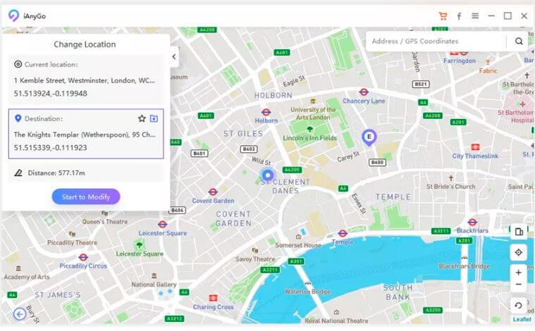 Change location- iAnyGo