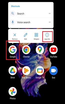 Clear Your Google App Data