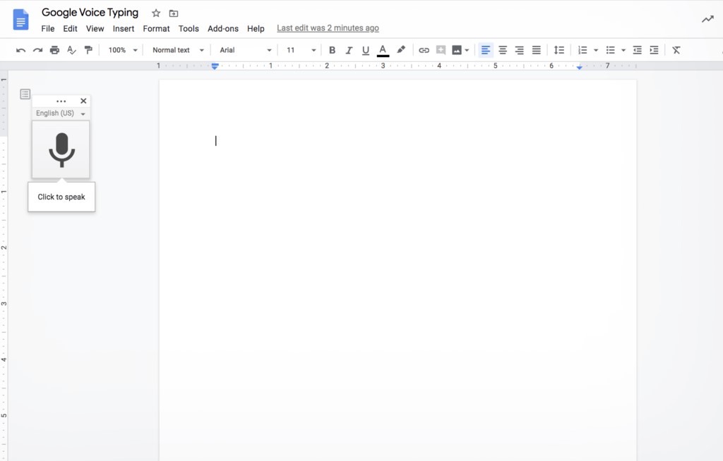 Google Docs Voice