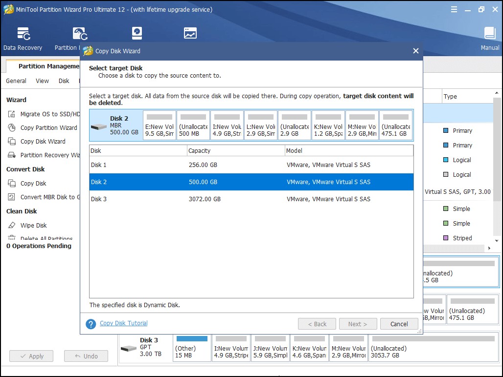 MiniTool Partition Wizard drive