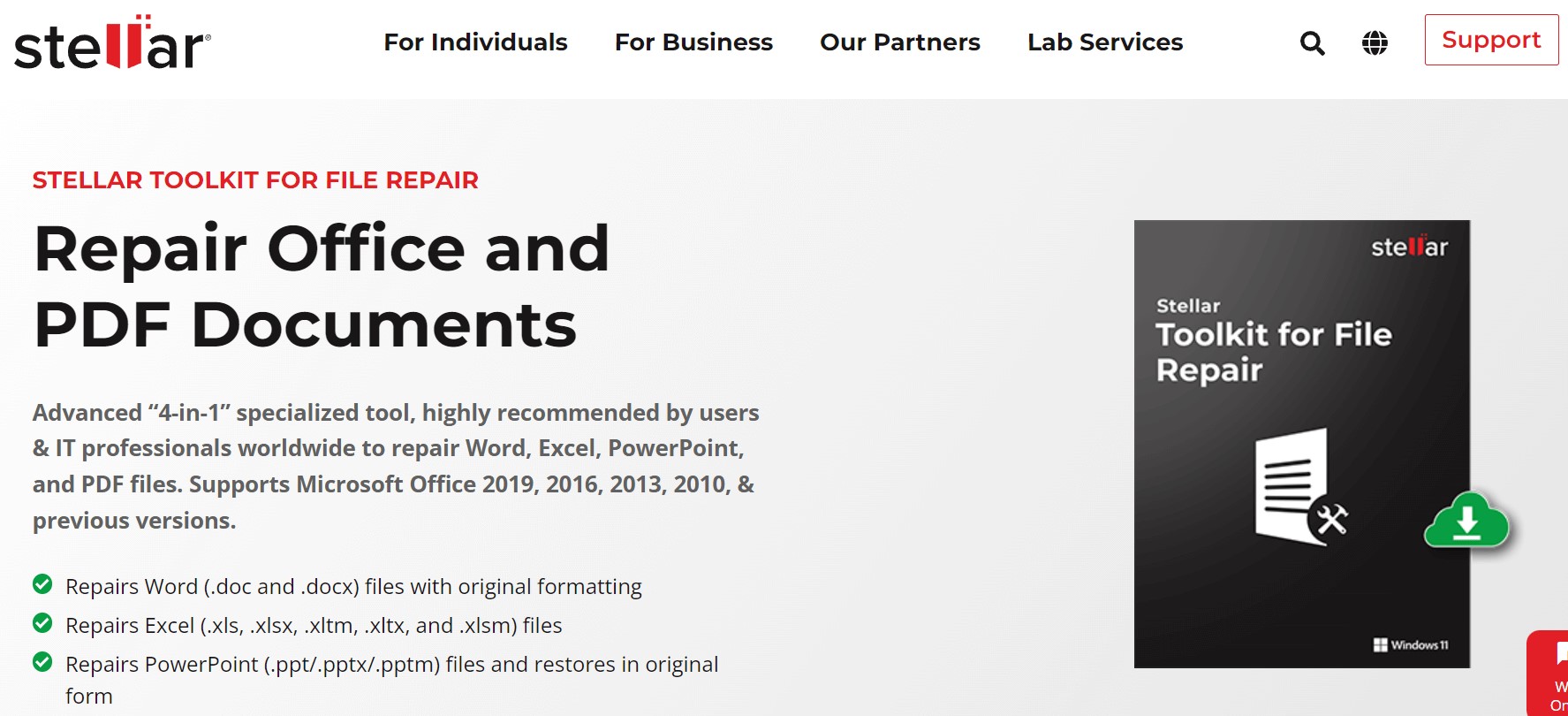 Stellar Mircosoft Office Repair Toolkit