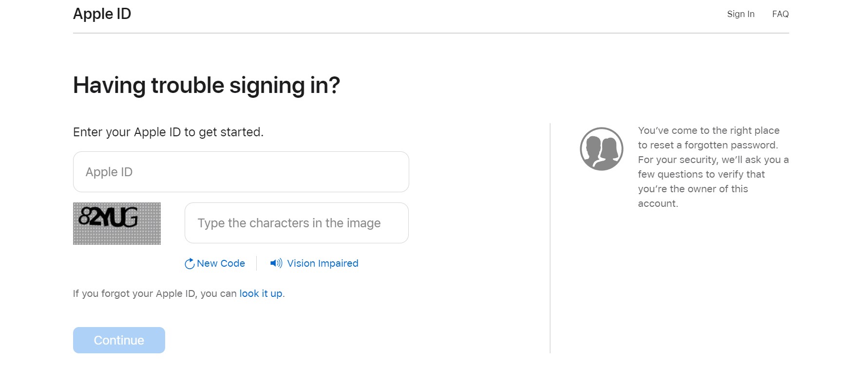 apple id signing problem