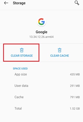clear storage