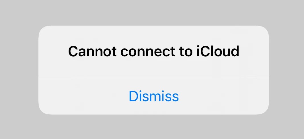 icloud could not connect