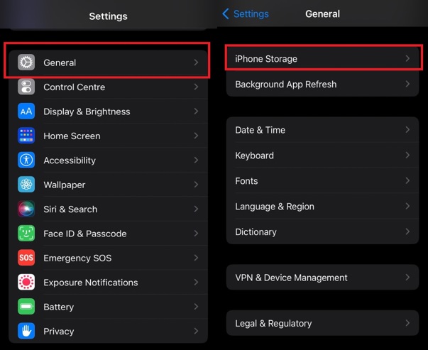 iphoen storage
