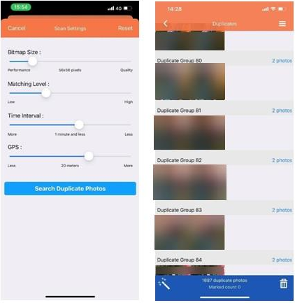 clear duplicate photo