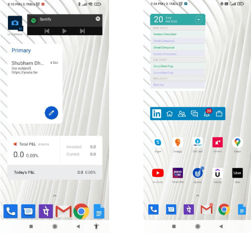 Create Shortcuts and Using Widgets
