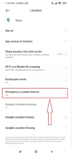 Emergency Location Service