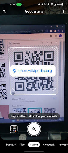 QR scanner on android