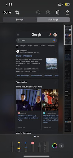 Take a Scrolling Screenshot