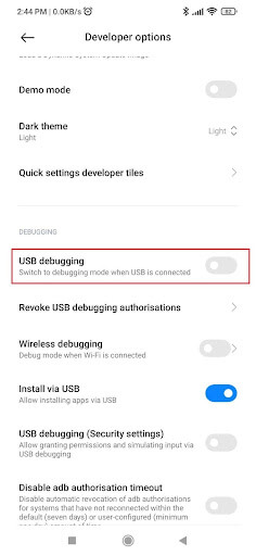 USB Debugging