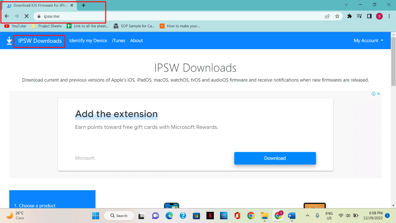 IPSW Download
