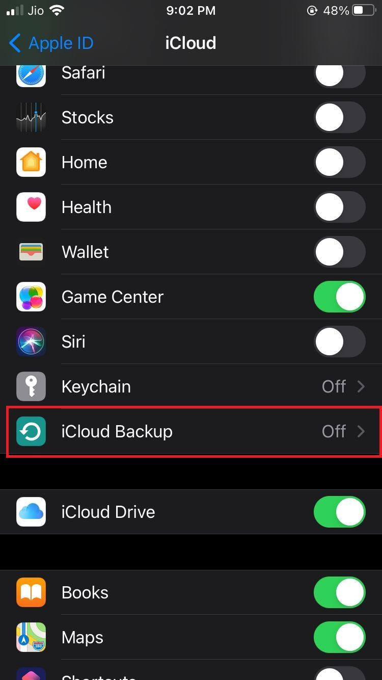 icloud backup